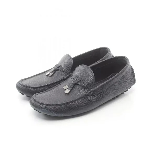 LOUIS VUITTON casual shoes leather Navy Used mens size - Picture 2 of 11